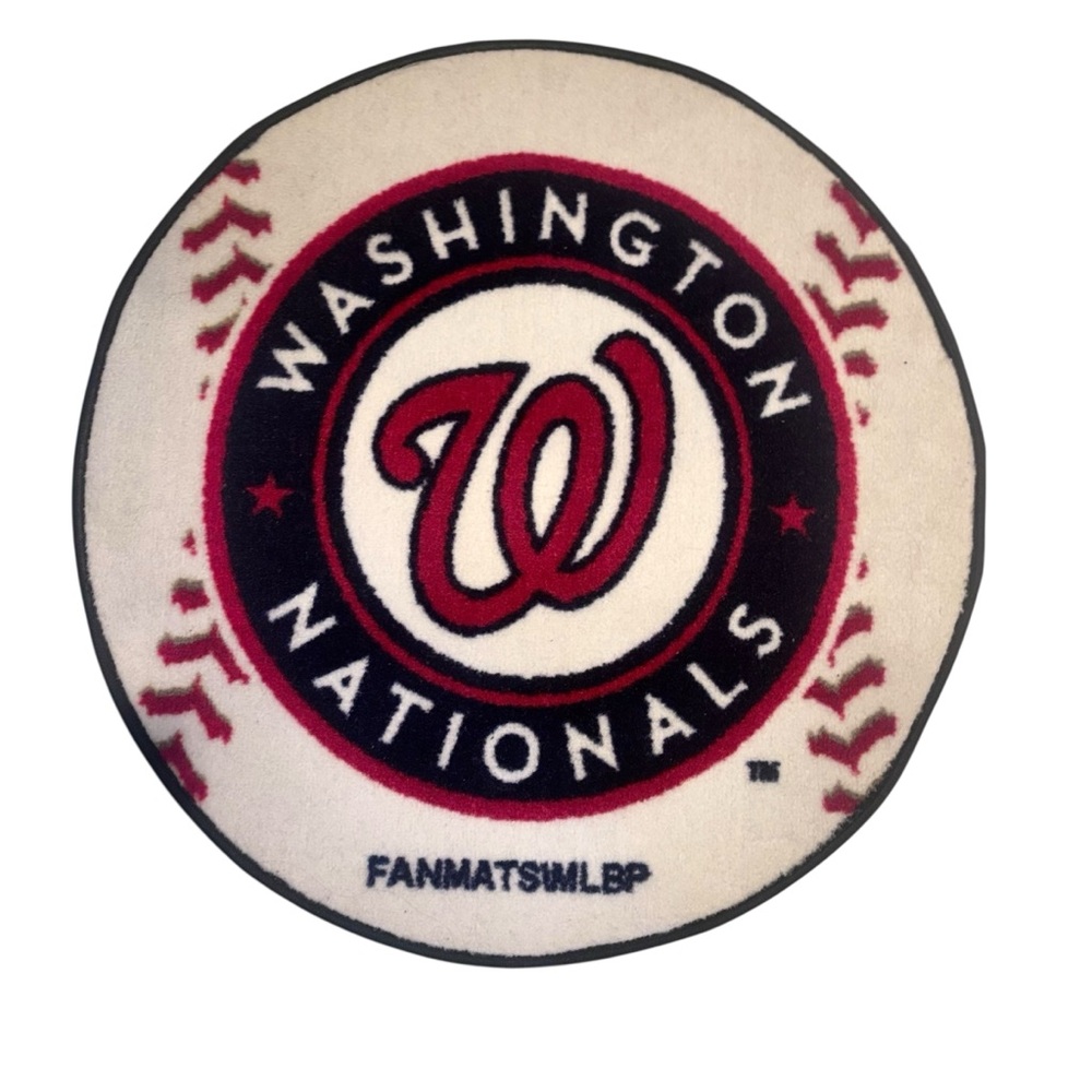 FANMATS MLB Washington Nationals Red White Blue Baseball Mat